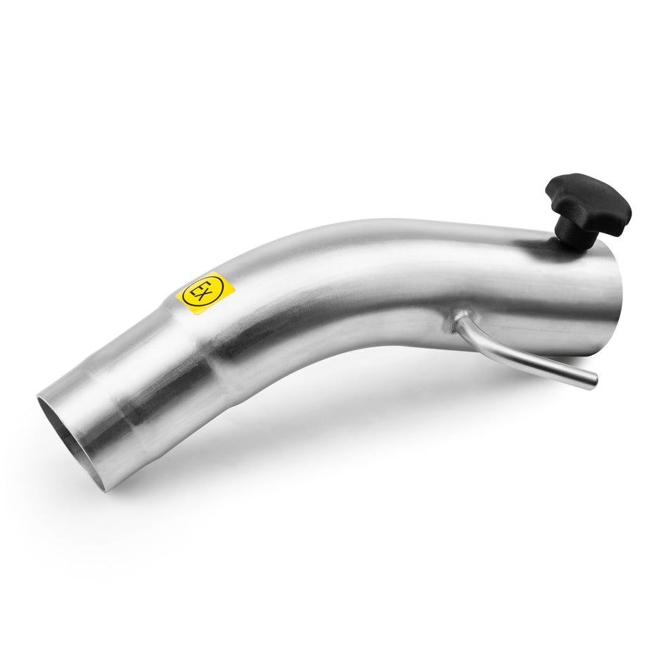 Handgriff Edelstahl AISI 304 gebogen DN40 auf DN-F40