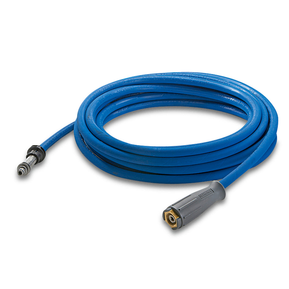 Hochdruckschlauch Lebensmittel, 10 m, DN 8, 400 bar, 1 x M22 x 1,5 / 1 x AVS-Schlauchtrommelanschluss