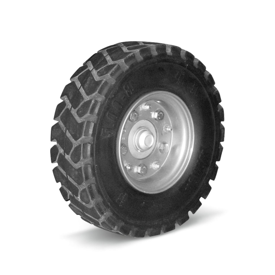 Jeu de roues caoutchouc plein