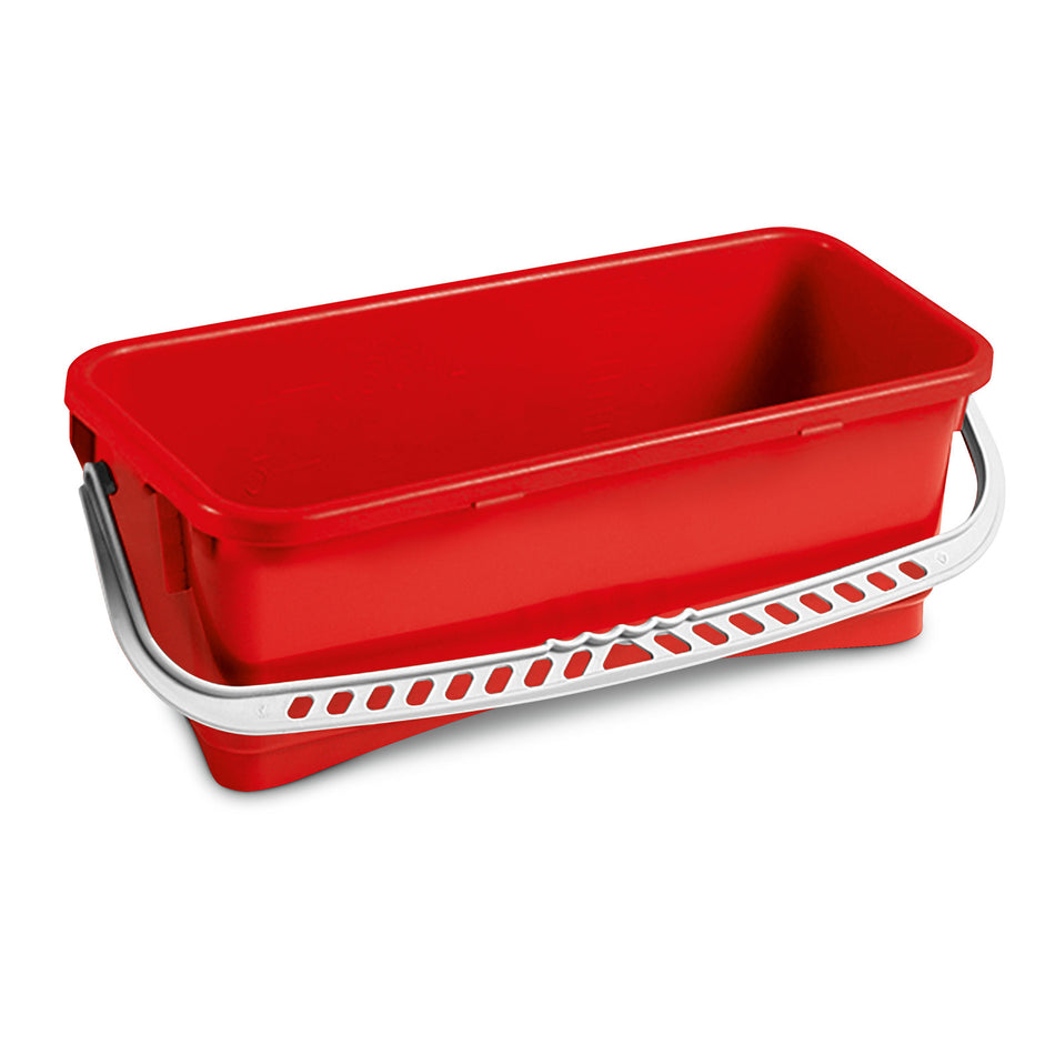 10 l Rechteckiger Eimer, rot