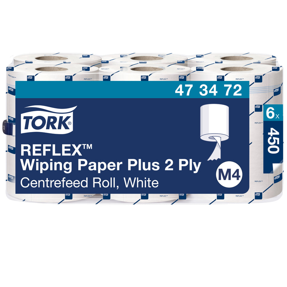 Tork Reflex™ Papier d'Essuyage Plus blanc M4