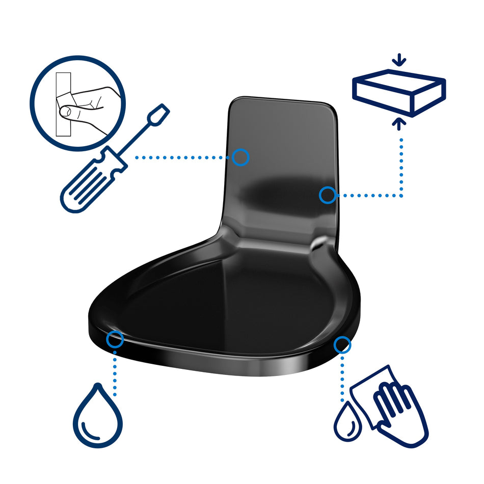Protection de sol pour stand hydroalcoolique Tork noir