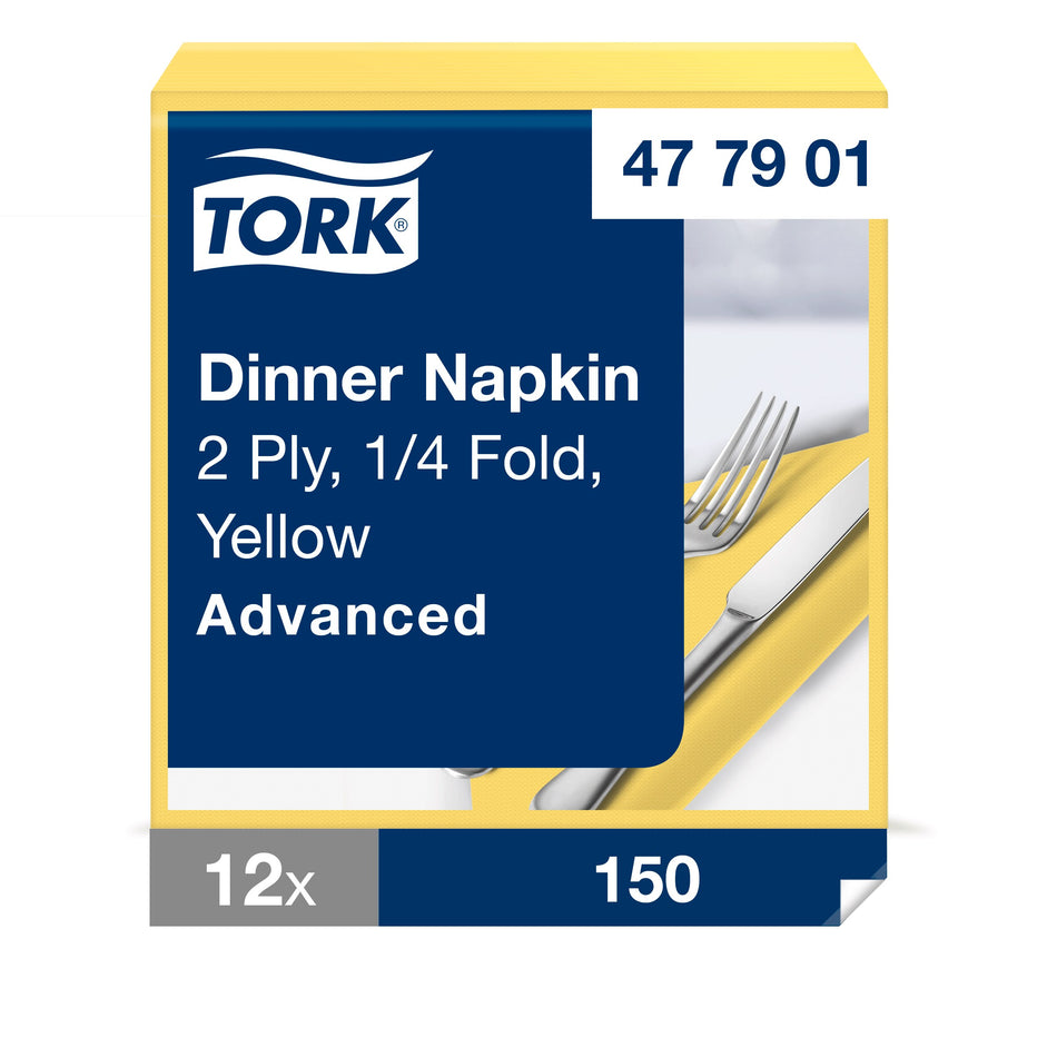 Tork Dinnerservietten Gelb