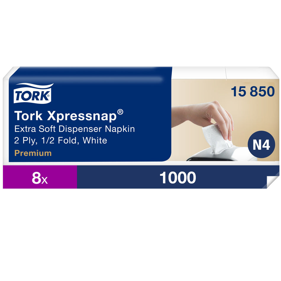 Tork Xpressnap® Serviettes Enchevêtrées Extra douces Blanches pour distributeur N4