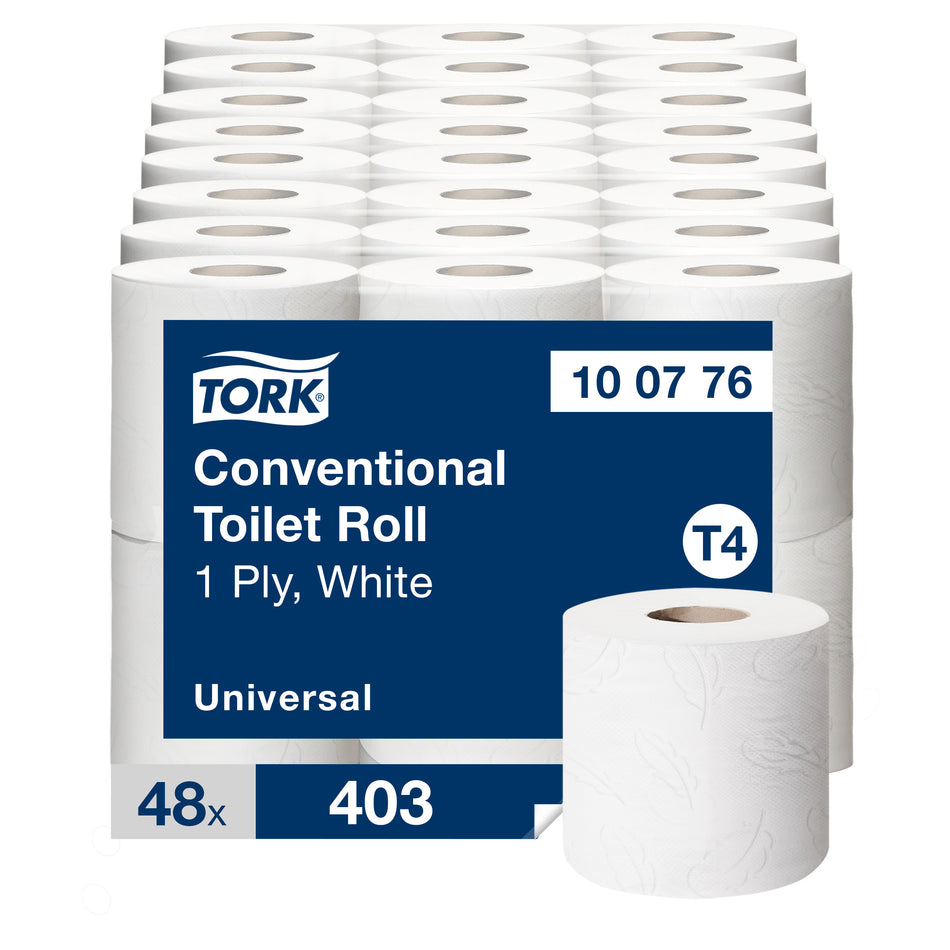 Tork Papier toilette rouleau traditionnel Universal - 1 pli