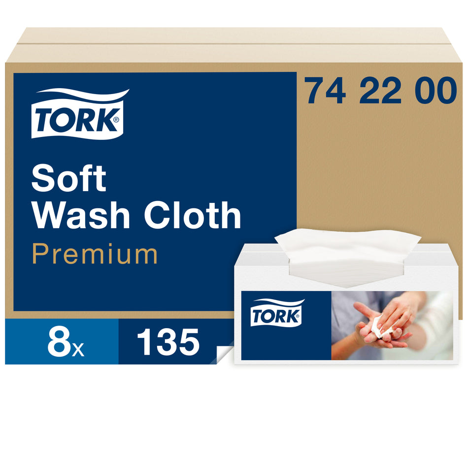 Tork Carré de soins doux blanc