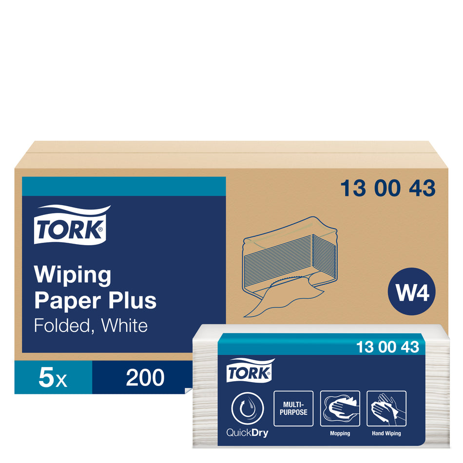 Tork Papier d'Essuyage Plus blanc W4