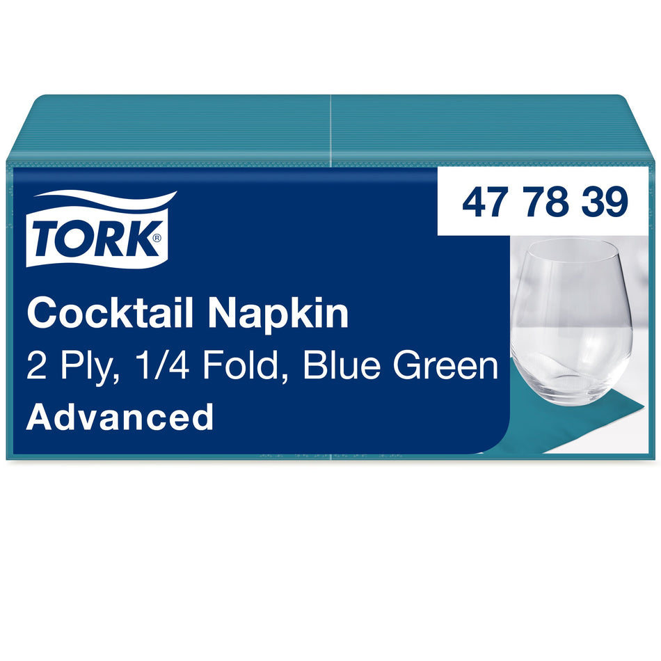 Tork Cocktailservietten Blaugrün