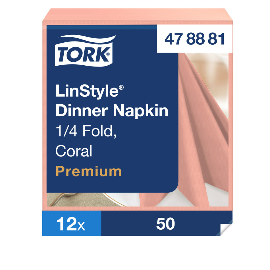 Tork LinStyle® Dinnerservietten Koralle
