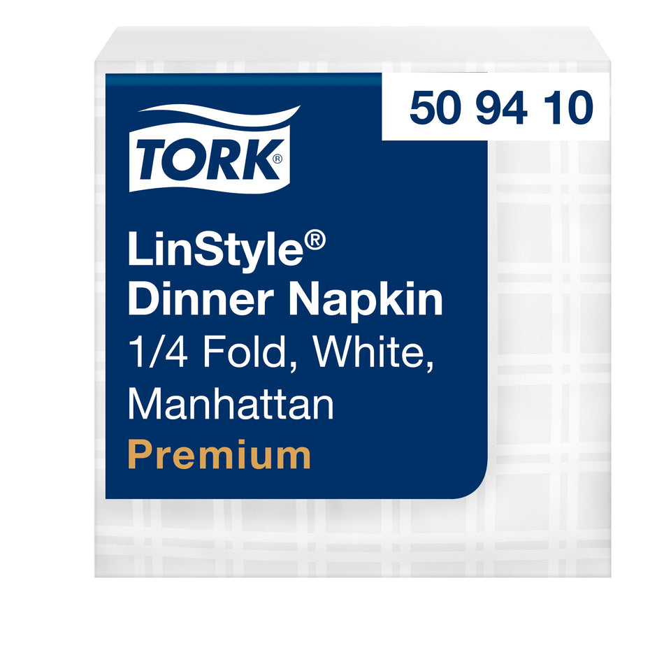 Tork LinStyle® Dinnerservietten Weiß