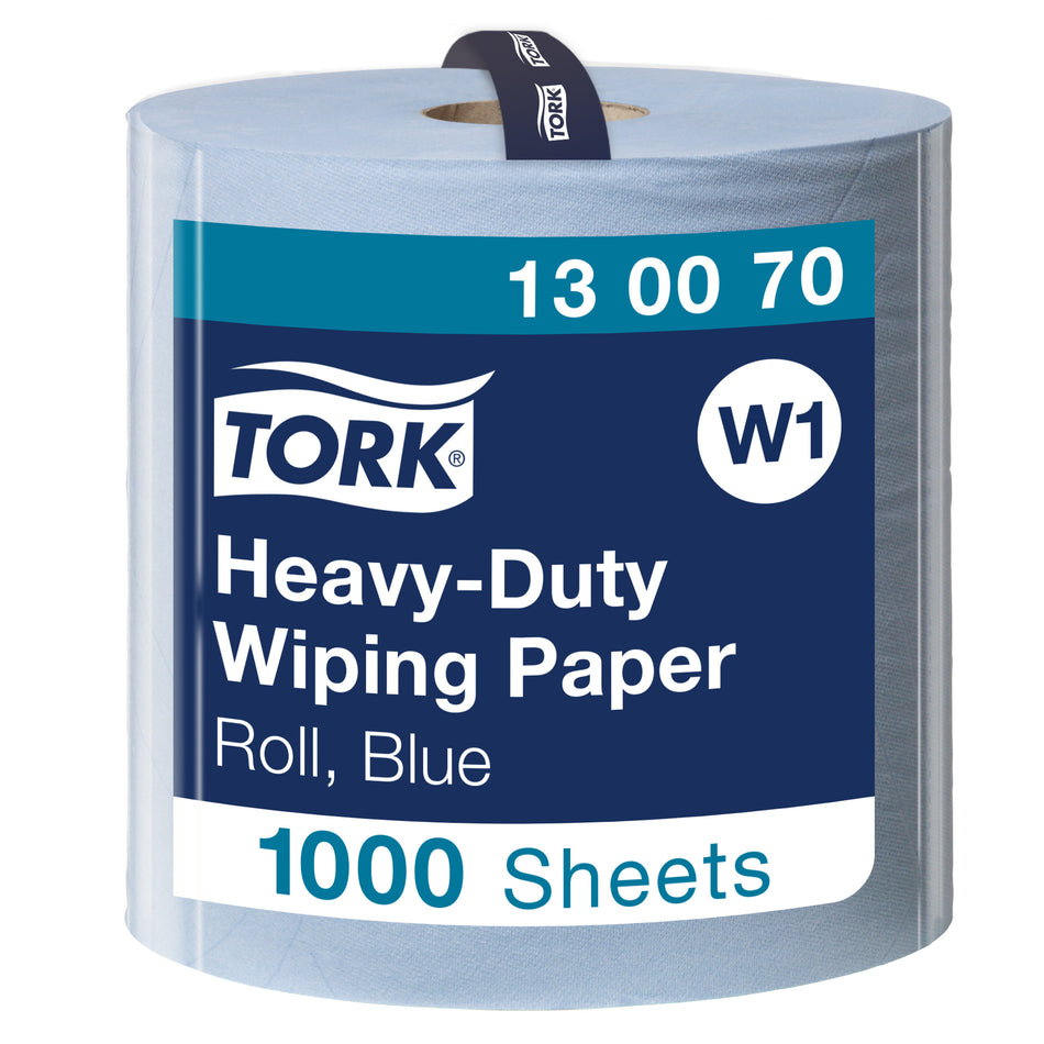 Tork Papier d'Essuyage ultra-résistant bleu W1
