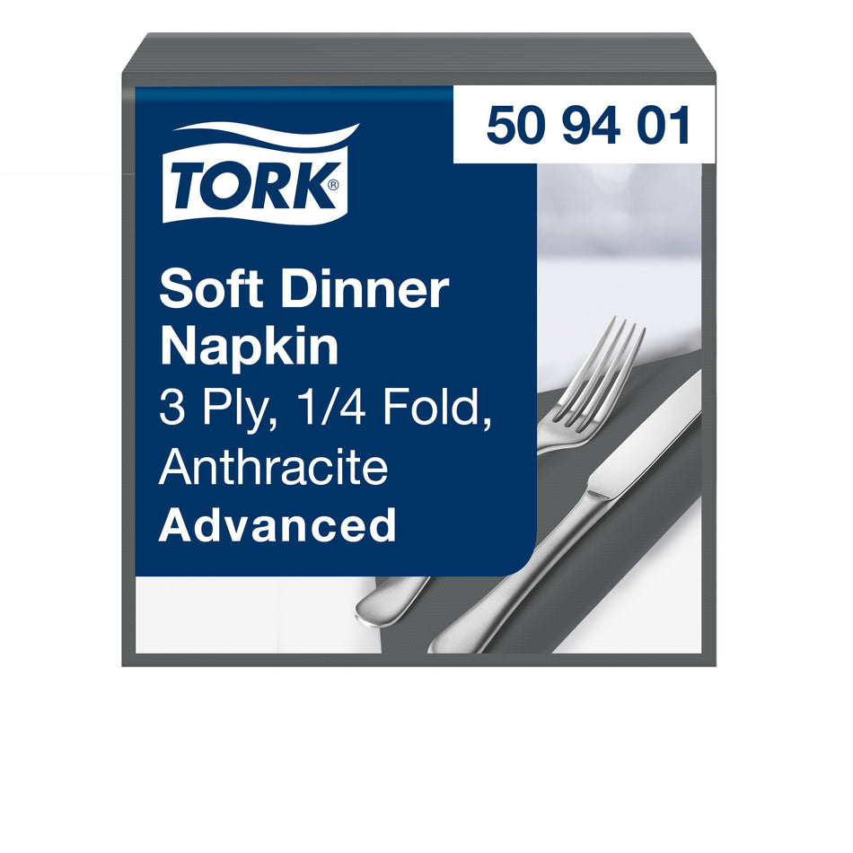 Tork Soft Dinnerservietten Anthrazit