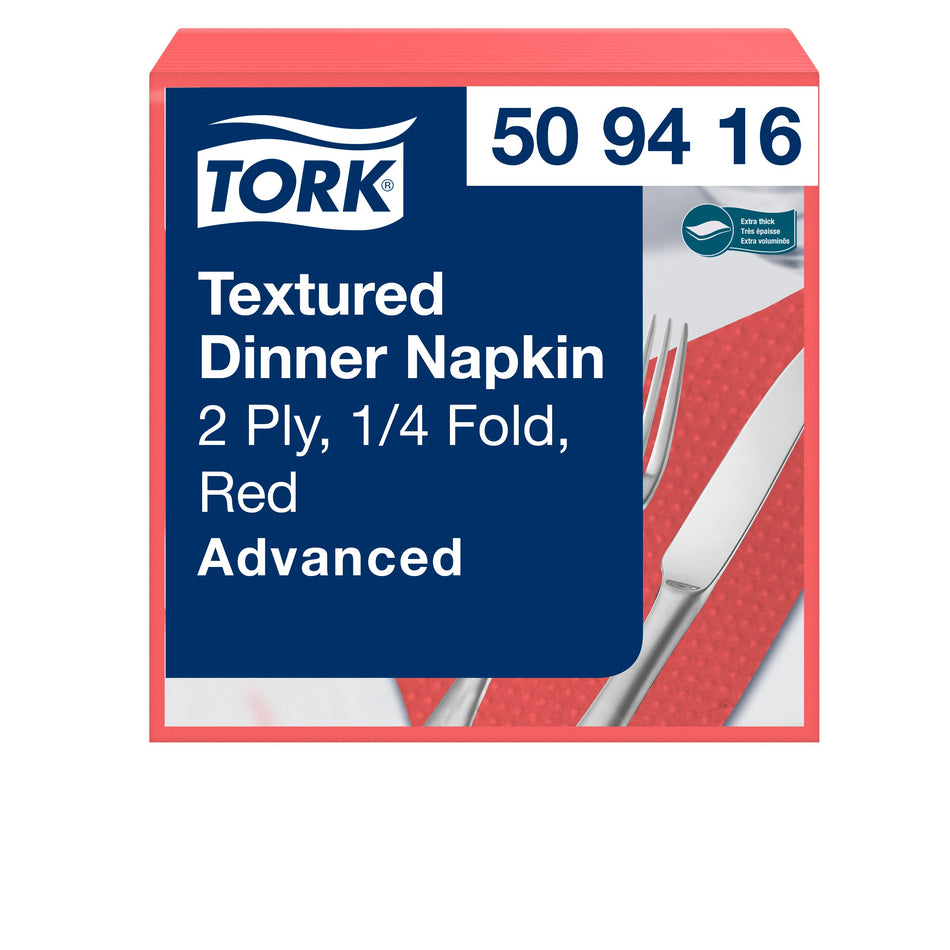 Tork Textured Dinnerservietten Rot