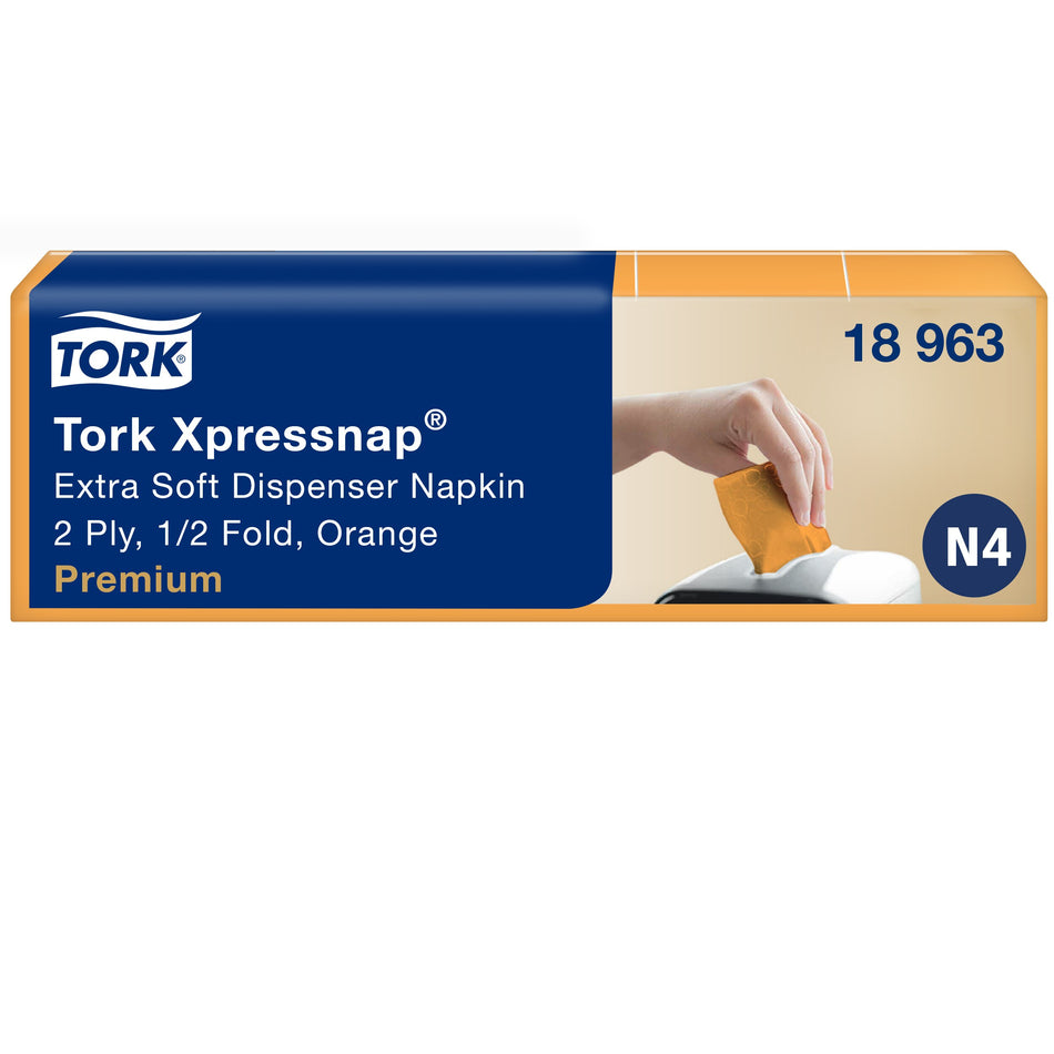 Tork Xpressnap® Serviette enchevêtrée extra-douce orange pour distributeur N4