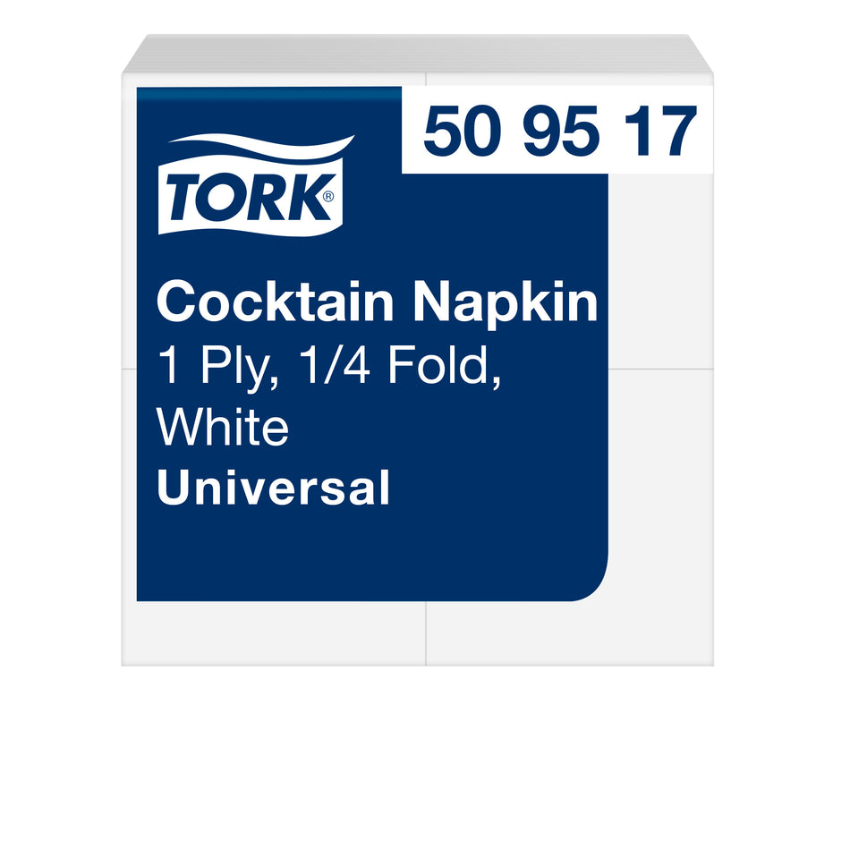 Tork Serviette cocktail blanche