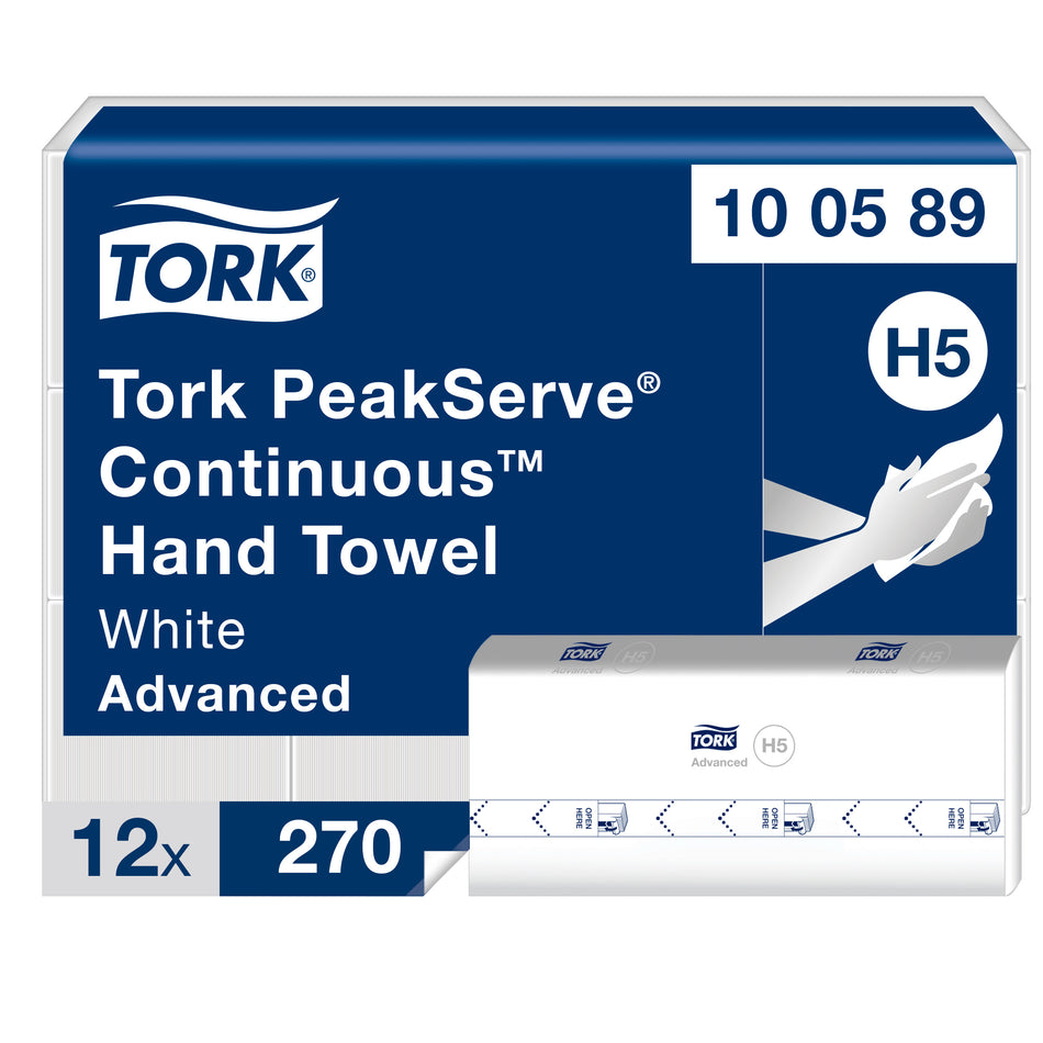 Tork PeakServe® Essuie-mains continus™ blancs H5
