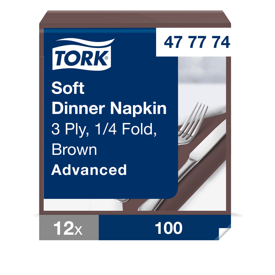 Tork Soft Dinnerservietten Braun