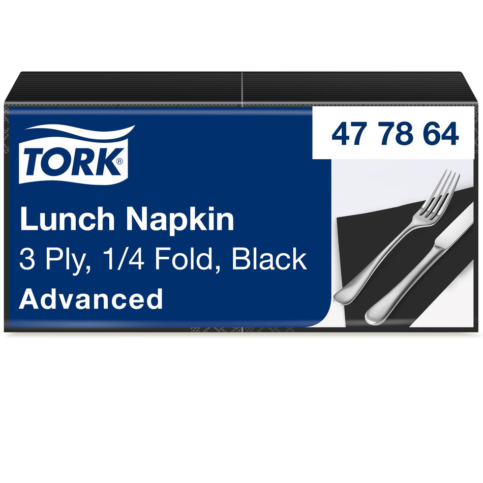 Tork Soft Lunchservietten Schwarz
