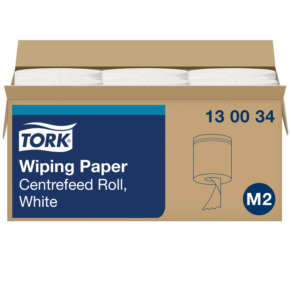 Tork Papier d'Essuyage à Dévidage Central blanc M2