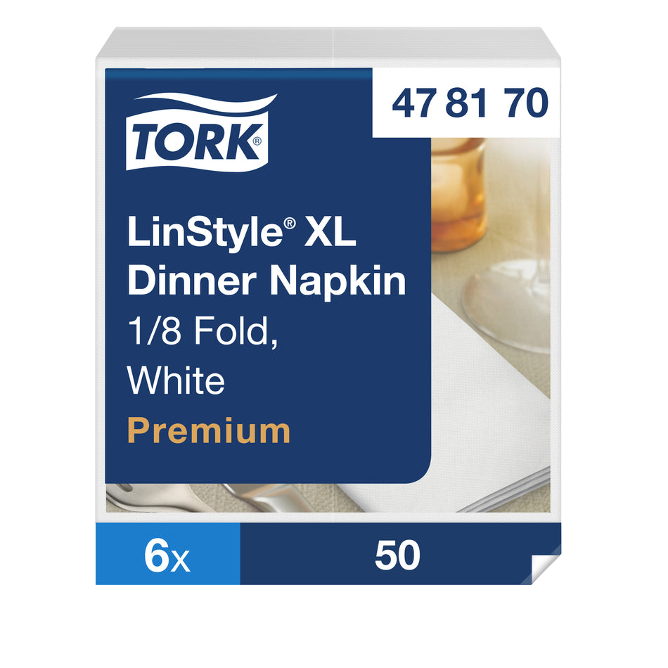 Tork LinStyle® XL-Dinnerservietten Weiß
