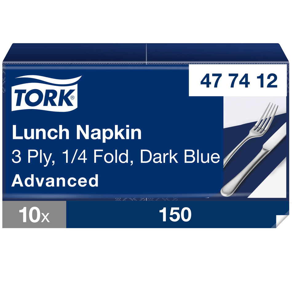 Tork Soft Lunchservietten Dunkelblau