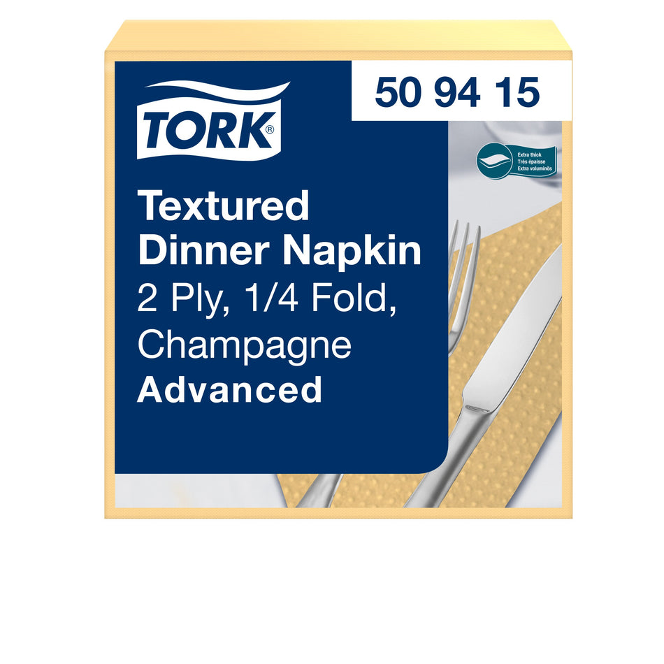 Tork Textured Dinnerservietten Champagner