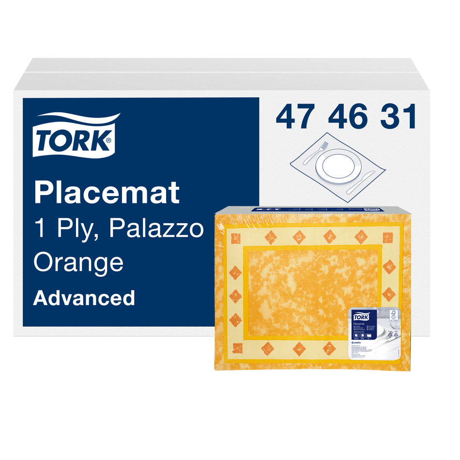 Tork Set de Table jetable Palazzo orange