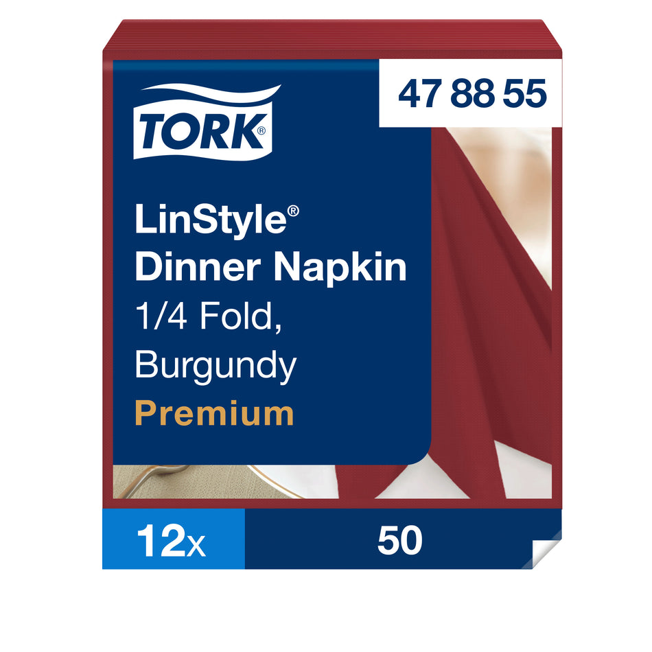 Tork LinStyle® Dinnerservietten Bordeauxrot