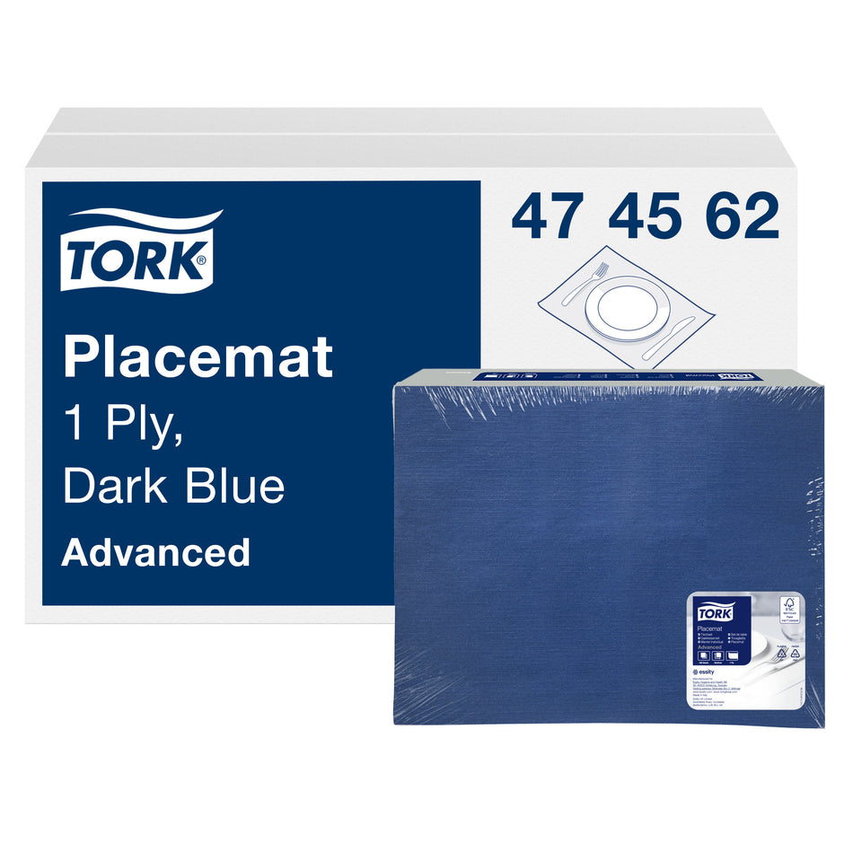 Tork Set de table jetable bleu océan