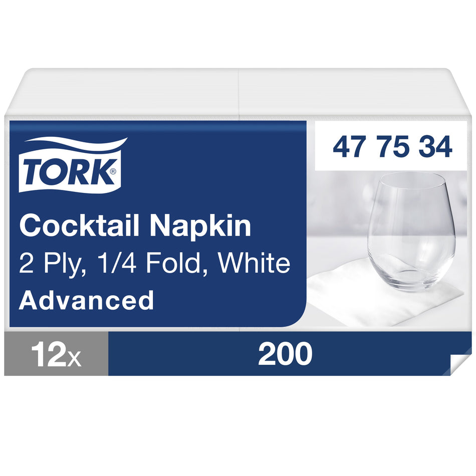 Tork Cocktailservietten Weiß