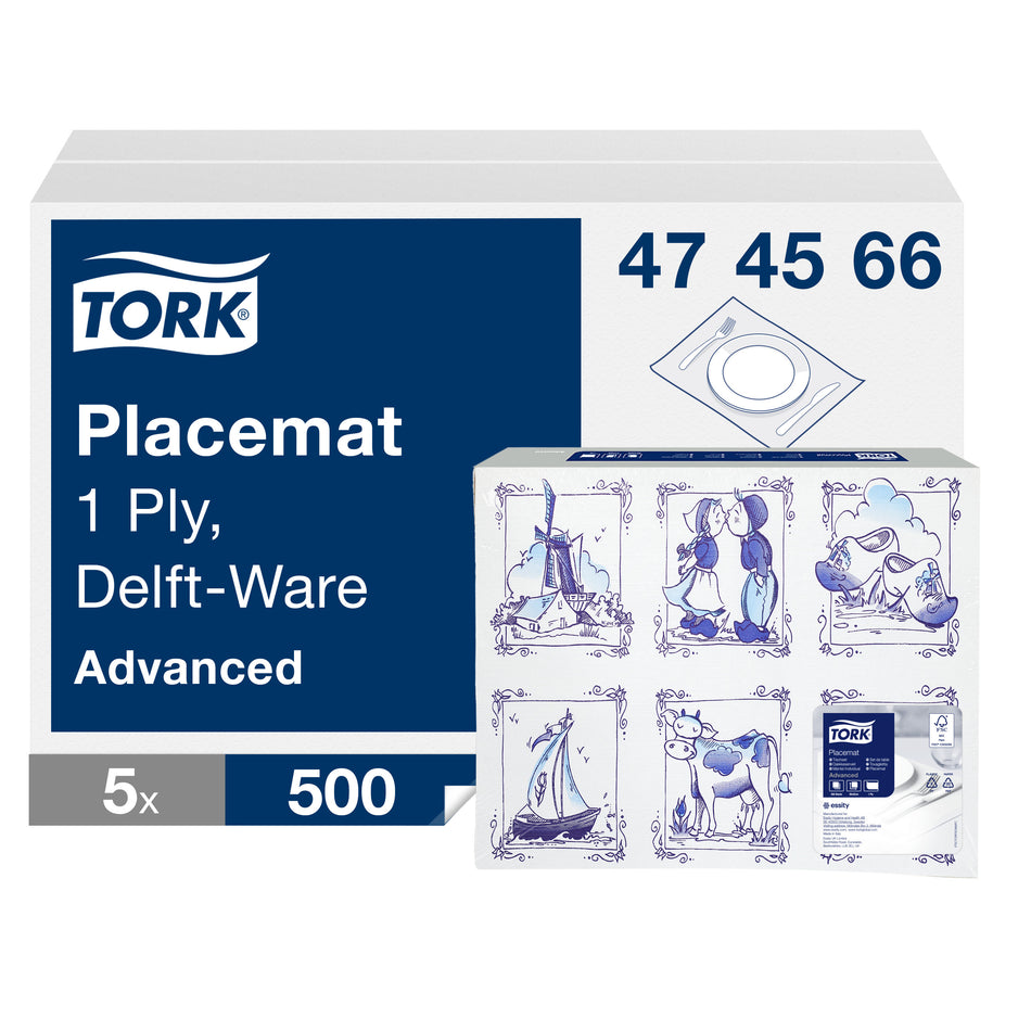 Tork Set de Table jetable Bleu de Delft