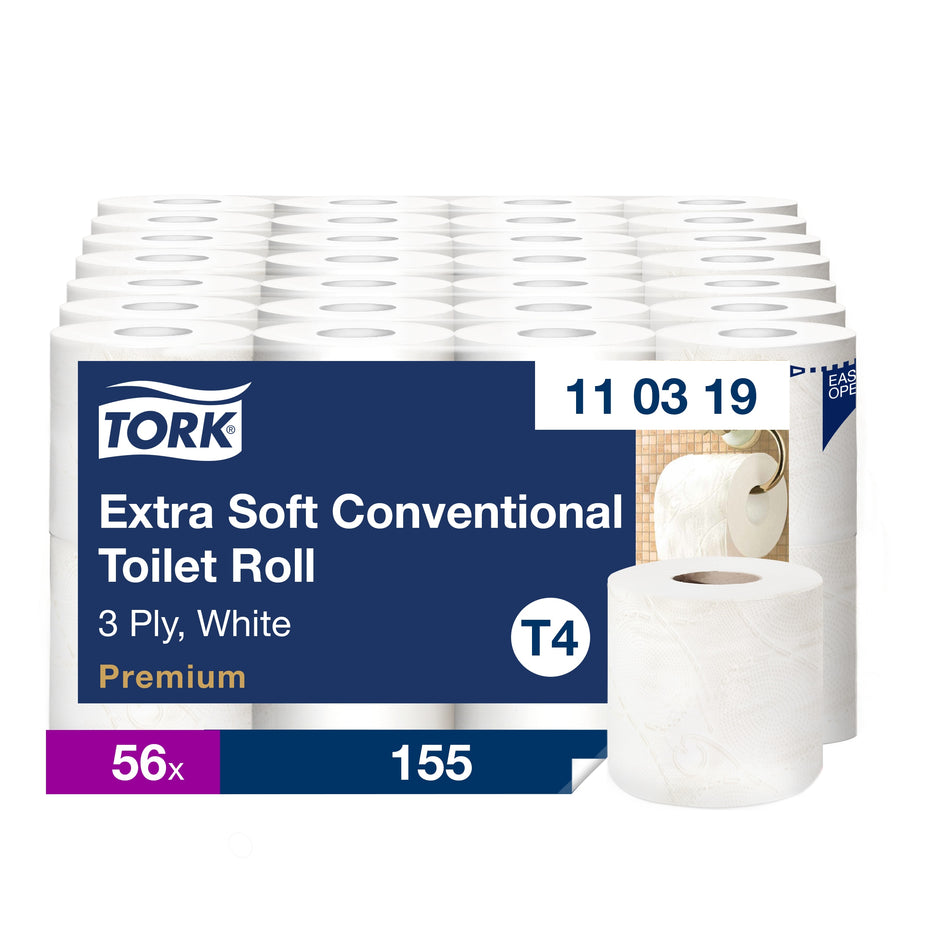 Tork Papier toilette rouleau extra doux blanc T4