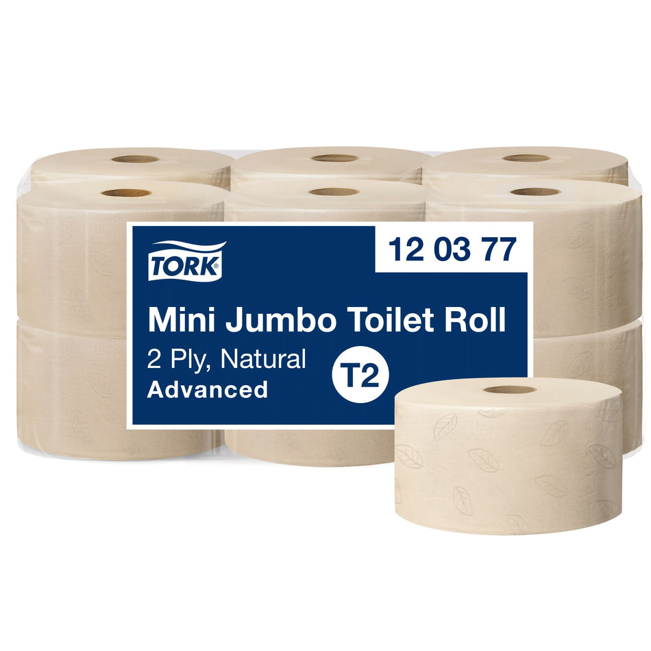 Tork Mini rouleau de papier toilette jumbo naturel T2