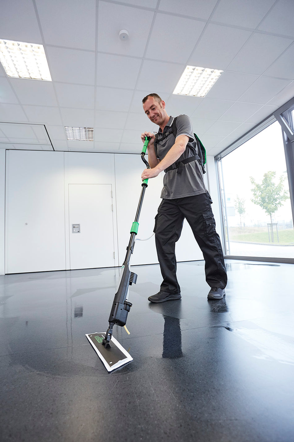 erGO! wax Kit d’entretien des sols mop à scratch